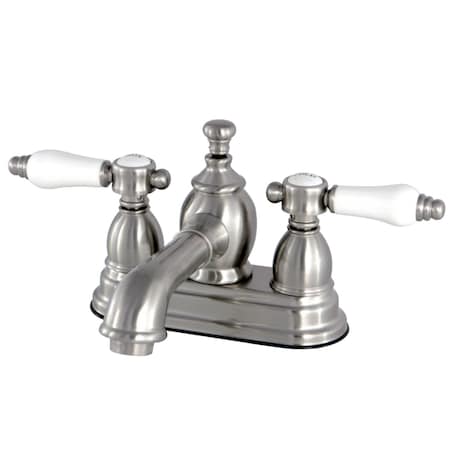 Kingston Brass KS7008BPL 4" Centerset Bathroom Faucet, Brushed Nickel KS7008BPL